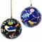 Multi Color Papier-Mache Animal Ornaments Set Handcrafted Glossy Finish